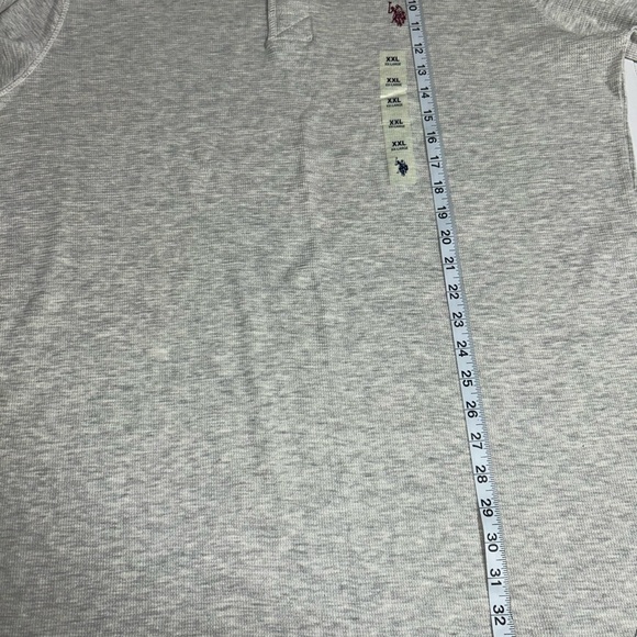 NET U.S. Polo Assn. Men's XXL Long Sleeve Thermal Shirt Natural Stretch Cream - Picture 3 of 8